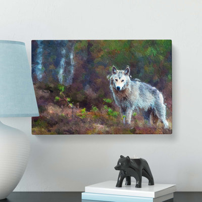 Lone Wolf - Wrapped Canvas