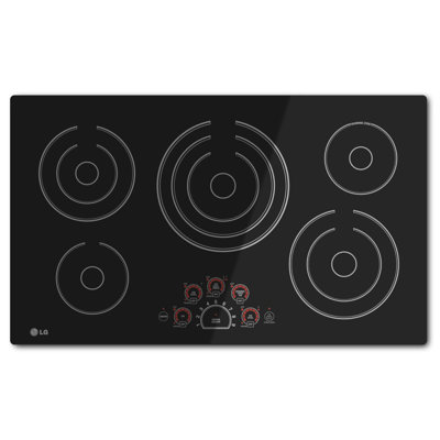 LG 36" Electric Cooktop, Black Ceramic
