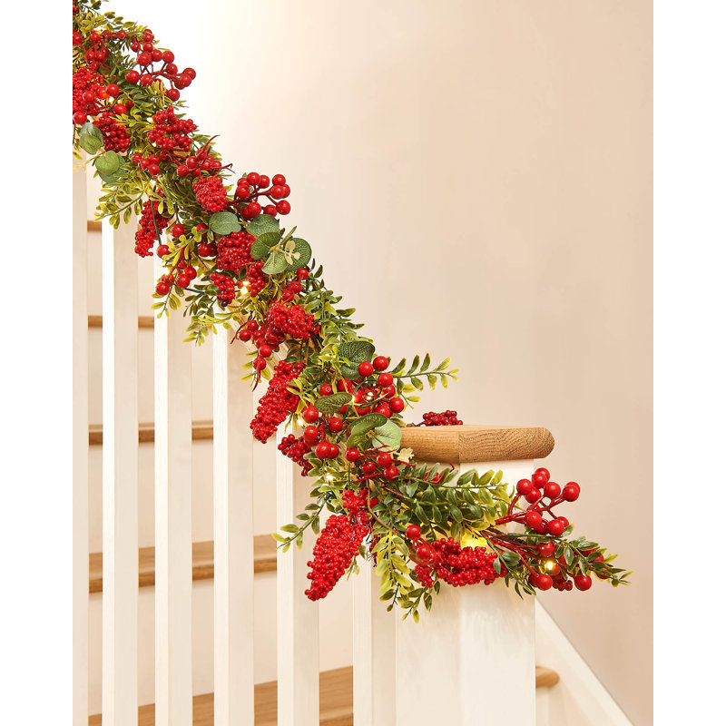 70cm Lighted Faux GARLAND with Lights