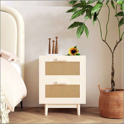 Table de chevet en rotin