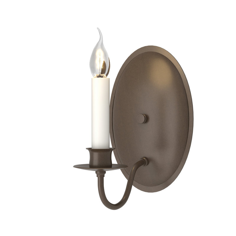Simple Lines 1 - Light Candle Wall Light, Bronze