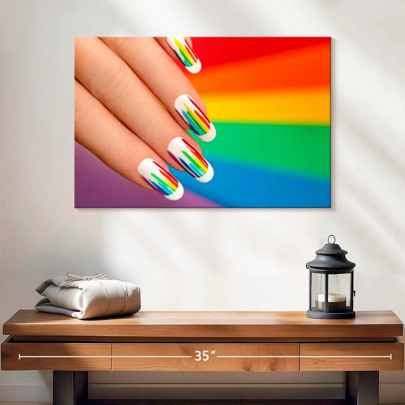 Clous arc-en-ciel de la Navette, H 16 po x l 24 po