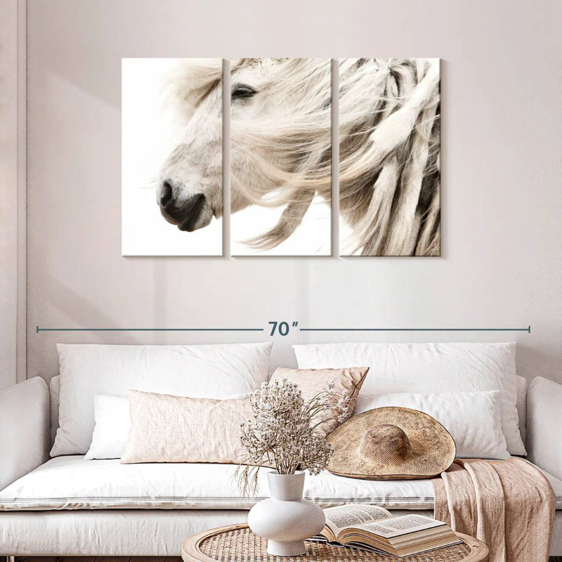 White Horse Mane, 28" H x 45" W