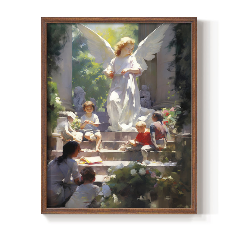 RELIGIOUS Series CDLIX Framed Print - Solid Wood, Walnut, 21" H x 17" W