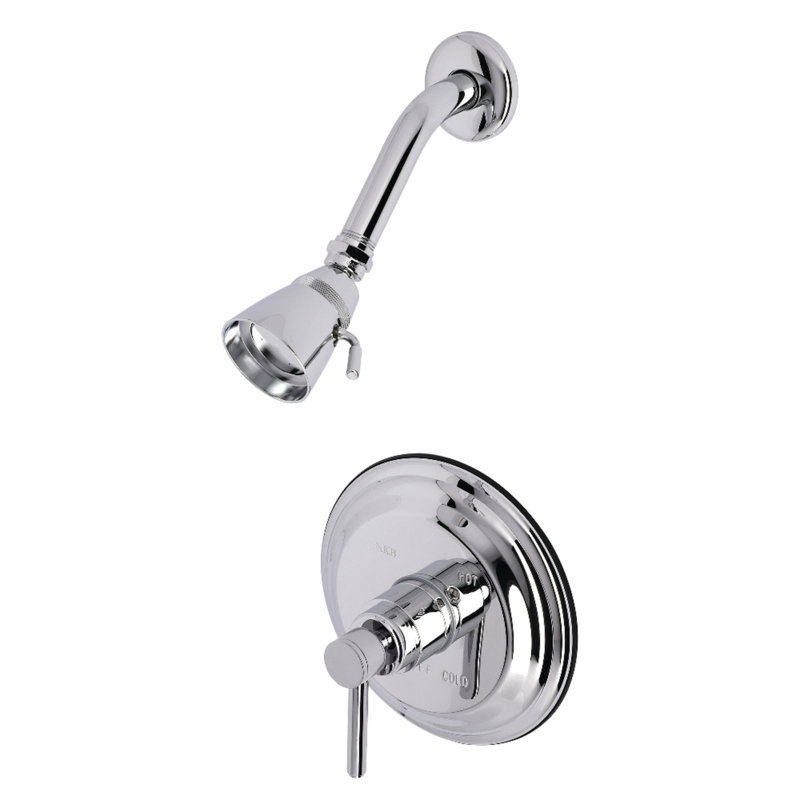 Kingston Brass Single-Handle Pressure Balanced Shower Faucet, Trim Only, Polished Chrome