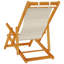 Beach Chair with Cushion Folding Solid Acacia Wood Garden Lounge Patio-1953303045