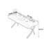 Bureau moderne en noyer minimaliste-320084595