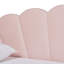 Lit de jour rembourré en velours rose clair moderne et contemporain Baxton Studio Timila