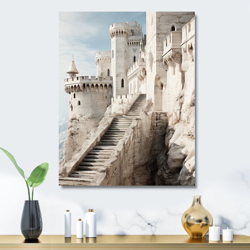 «Castles Minimalist Majesty VI», reproduction d'art en métal, H 20 po x l 12 po x P 1 po