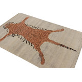 Burano Hand Knotted Wool Animal Print Area Rug