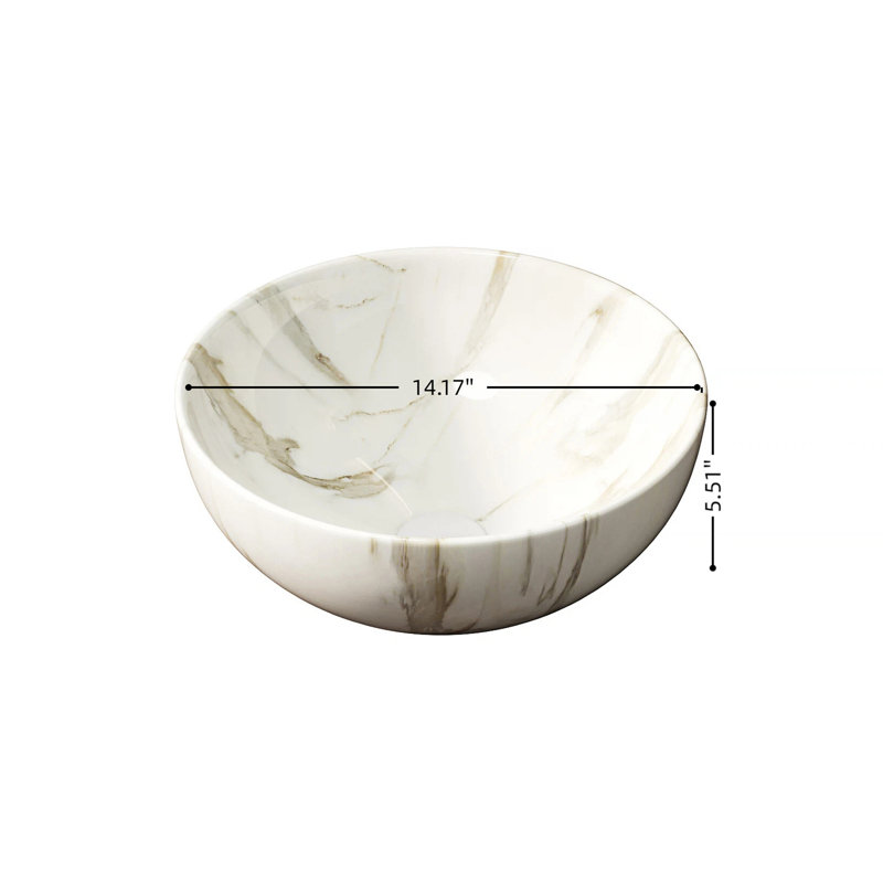 Lavabo de salle de bain 14 po, Blanc