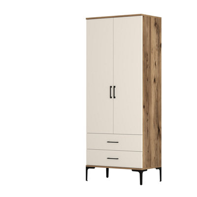 Berend 2 Door Manufactured Wood Wardrobe