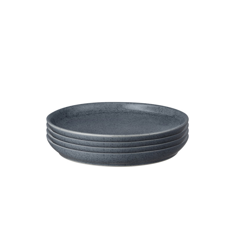 Dark Grey Speckle Coupe Medium Plates
