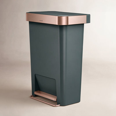 simplehuman 12gal Soft-Close Step-On Can