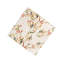 6 Organic Linen Napkins in Red Palm