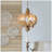 Casebier 6 - Light Iron Geometric Chandelier