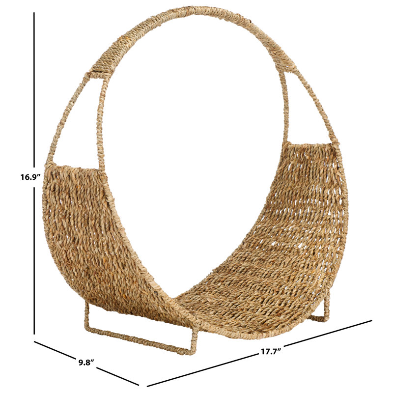 Blume 17.7'' W Wicker Log Rack, Natural