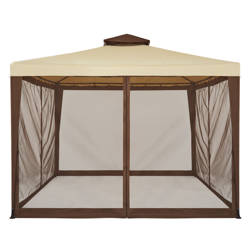 Annum 3m x 3m Metal Patio Gazebo, Khaki