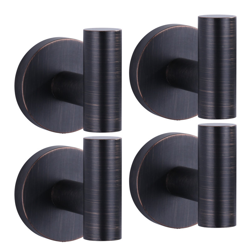 Stainless Steel Wall Mounted Towel Hook with Rust Resistant (4-Pack), Bronze
