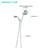 High 5 Spray Mode Handheld Shower Head, , Abs Head With Settings, , Built-127368553