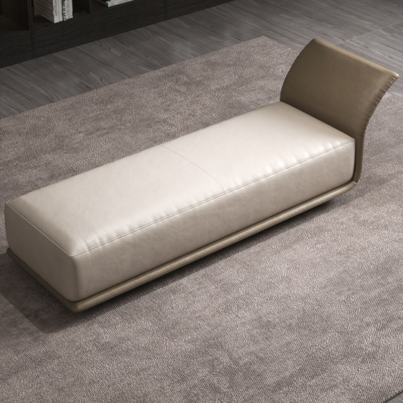 Banc rembourré, Beige / kaki