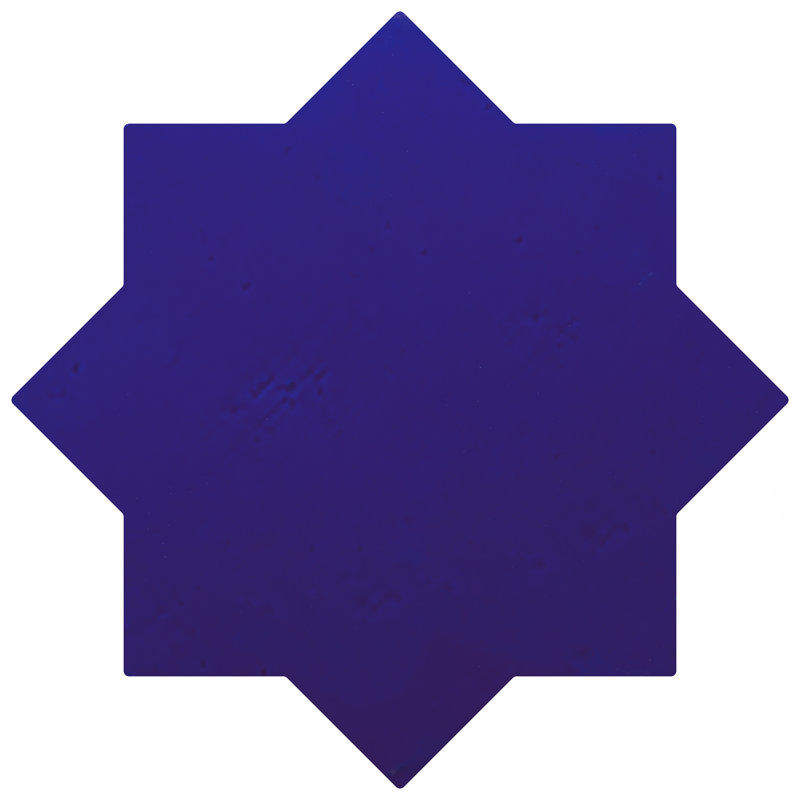 Étoile argile 7 po X 7 po Carreau de porcelaine pour plancher et mur