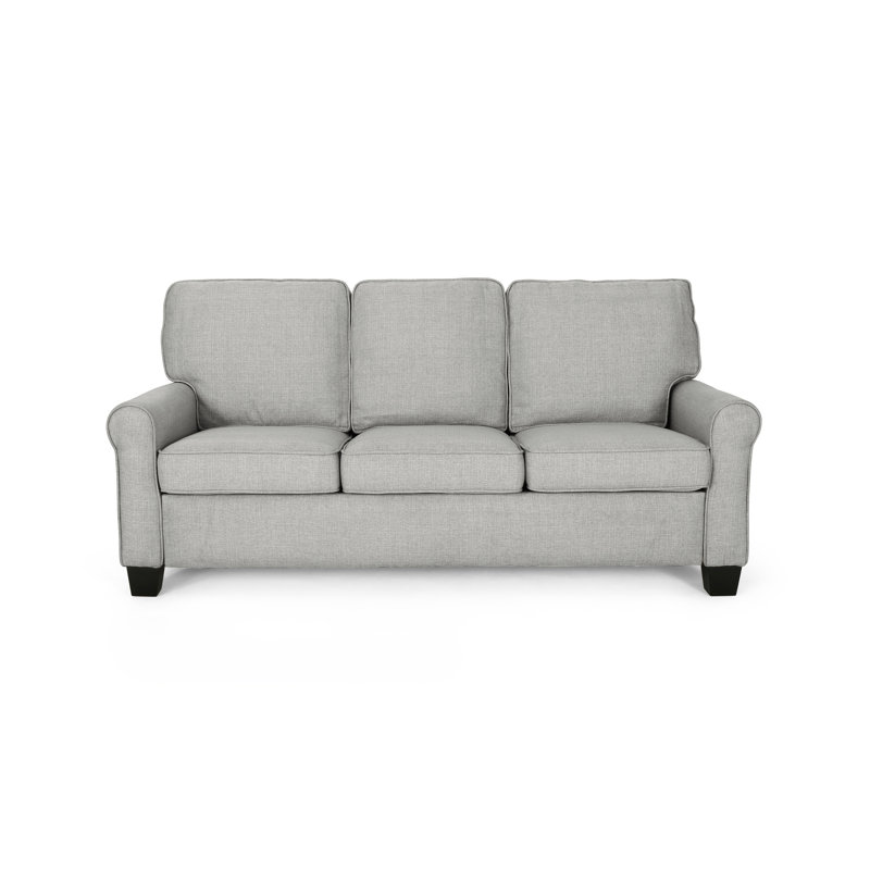 Canapé à accoudoirs roulés 75,5 po Truda, Gris
