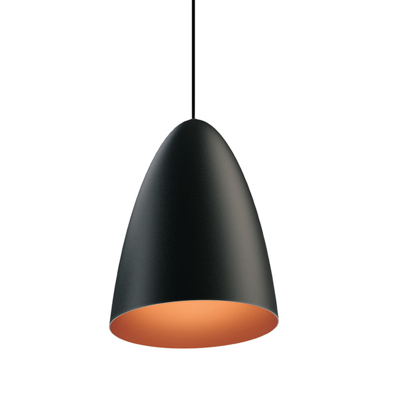 Bullet 1 - Light LED Pendant, Matte Black/Copper