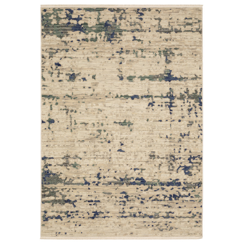 Tapis en laine Moulin Abstract Shadows, Rectangle 6 pi 7 po x 9 pi 9 po