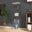 Vitrine lumineuse en verre avec 4 portes