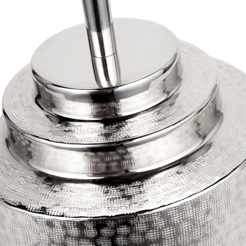 Zuri Metal Table Lamp, Silver