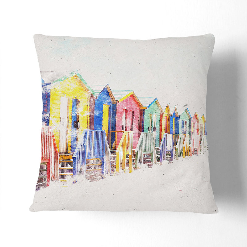 Square Cushion, 55cm H x 55cm W x 20cm D, White