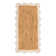 Tapis uni en jute tressé festonné