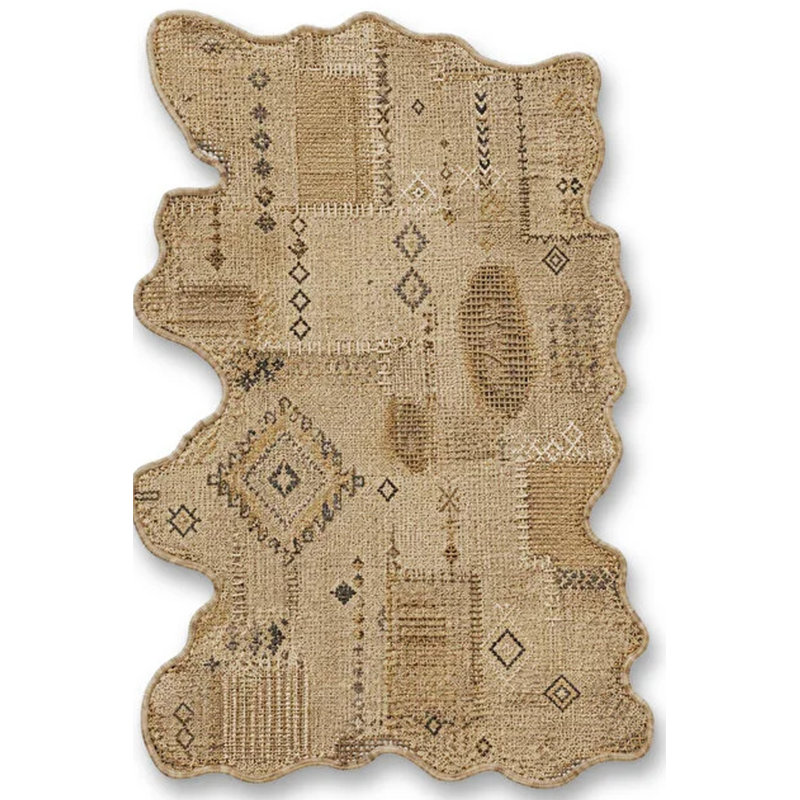 Tapis gris tissé Mosso, 4'7" x 6'7"