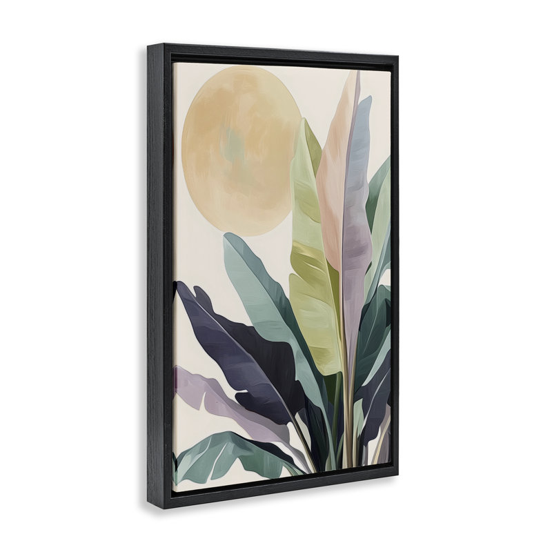 Cadre flottant You And The Moon, design par Annabelle Hall, Cadre flottant noir de jais, H 25 po x l 17 po