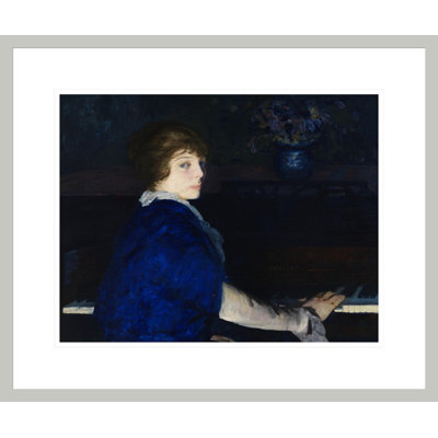 Emma at the Piano by George Wesley Bellows -Framed Giclee Print