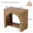 2 Tier Bedside Table, Classic End Table, Square Side Table