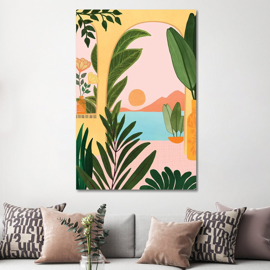 Moroccan Coast - Wrapped Canvas Graphic Art