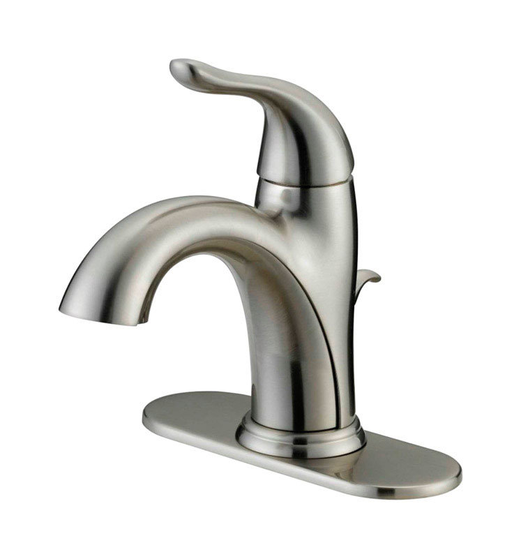 Robinet de salle de bain standard, Nickel brossé