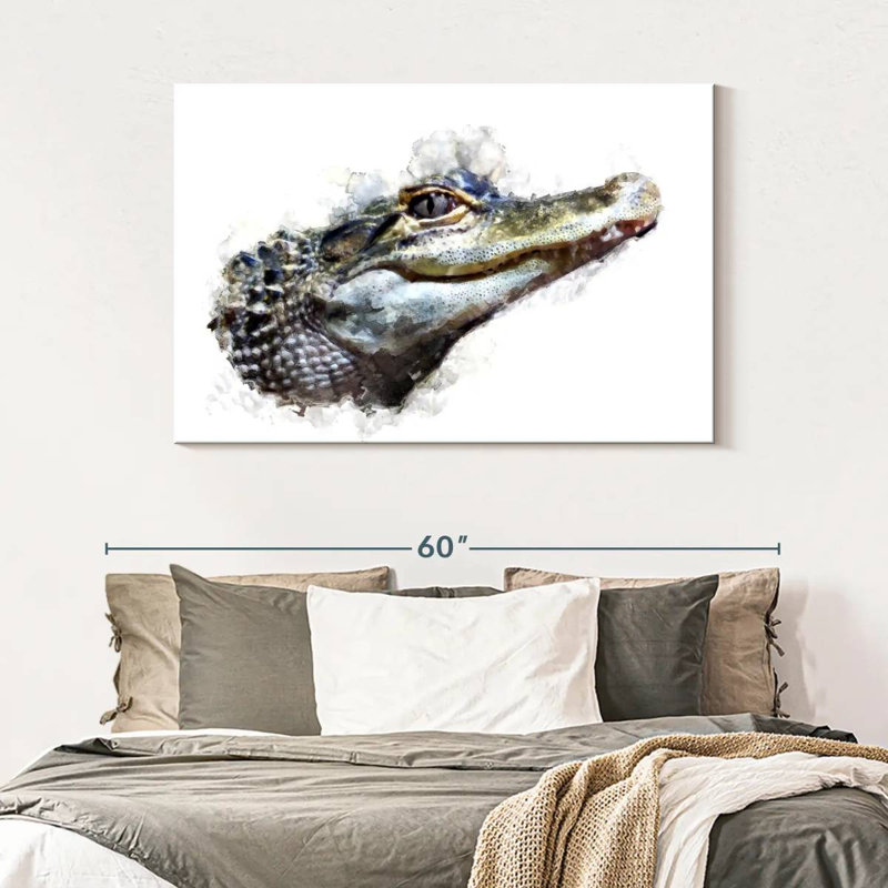 Crowle Crocodile Head, 32" H x 48" W