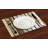 Polyester Striped Rectangle Placemat