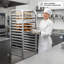 Support à casseroles en aluminium 10/20-niveaux avec roues verrouillables, support de plaque de cuisson mobile commercial pour la boulangerie et la cuisine