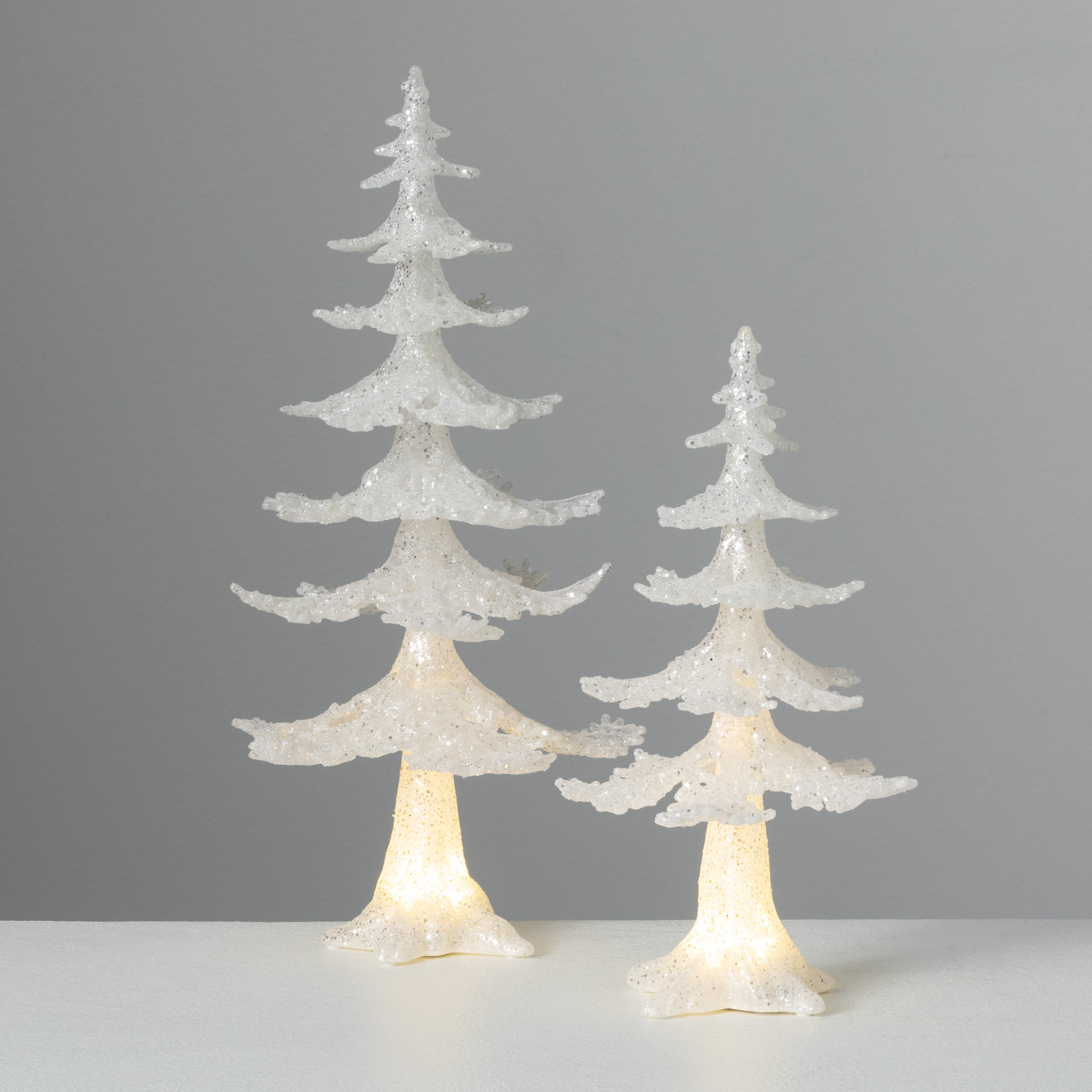 15.5 Ceramic Christmas Tree That Lights Ups - Inspired Vintage Christmas Tree The Holiday Aisle Color: Pearl White