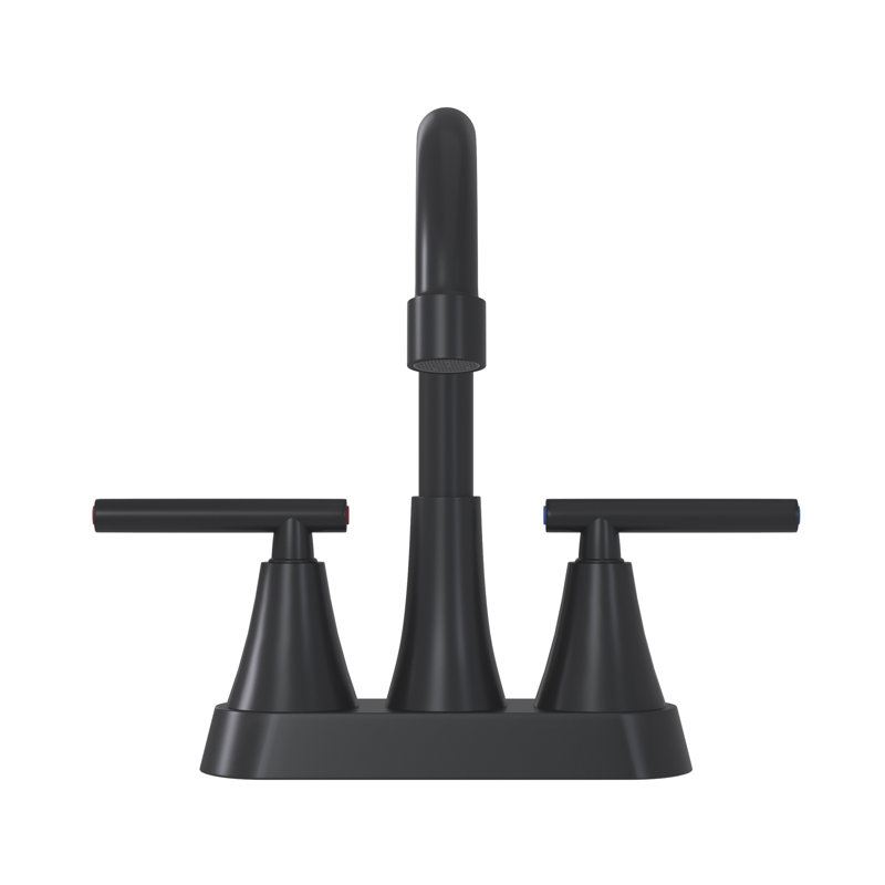 2 Bathroom Sink Faucet In Matt Black, Approved, Deck-Mounted, With Stainless Steel & Zinc, Ceramic Cartridge, 1.2 Gpm Flow, Pull-Out Feature Flow Rate, Design