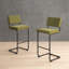 Estes Upholstered Stool with Metal Frame-204634524-204634521