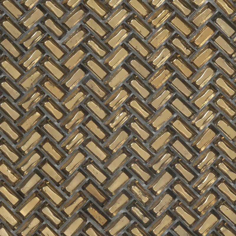 Carreau de mosaïque 12 po x 12 po, Doré
