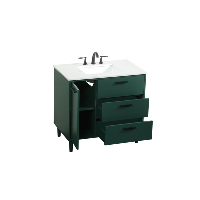 Ensemble de meuble-lavabo simple 36 po Baldwin, Vert