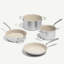 7PC CeramiClad Cookware Set (10in Fry, 4Qt Sauce, 3.5Qt Saute, 8Qt Stock)