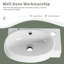 Meuble-lavabo à fermeture en douceur 16 po avec comptoir en céramique-930710248