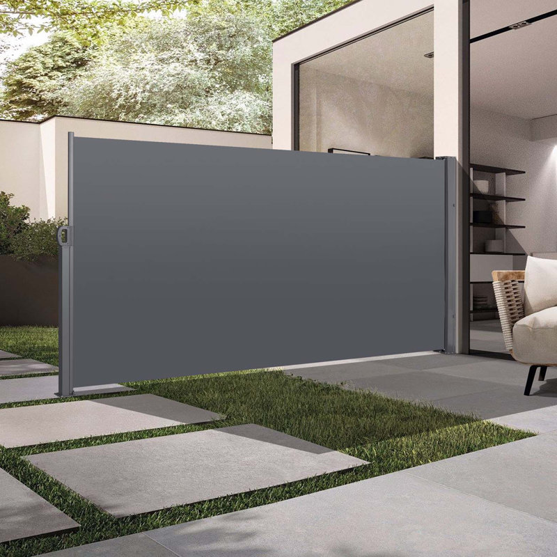 Auvent rétractable pour écran latéral, résistant aux rayons UV, imperméable et protecteur pour patio, jardin, balcon et cour